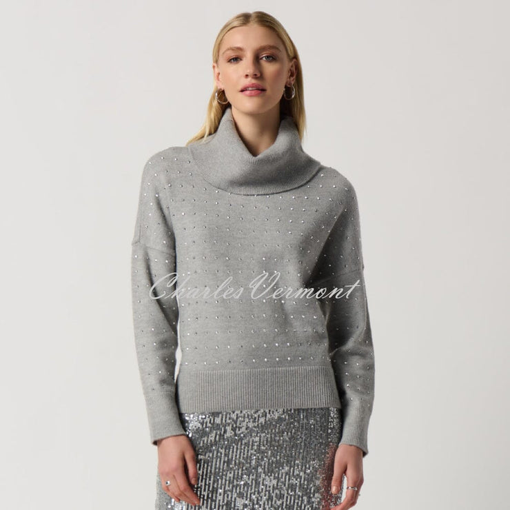 Joseph Ribkoff Studded Cowl Neck Sweater - Style 234909