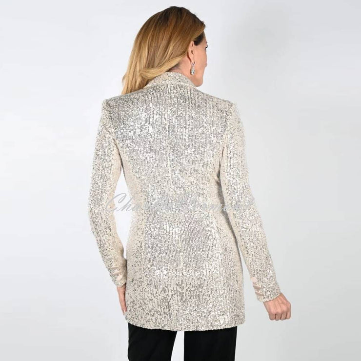 Frank Lyman Longline Sequin Blazer Jacket - Style 239814U