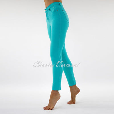 Marble 7/8th Ankle Grazer Slim Leg Jean – Style 2400-151 (Aqua)