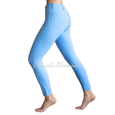 Marble 7/8th Ankle Grazer Slim Leg Jean – Style 2400-213 (Powder Blue)