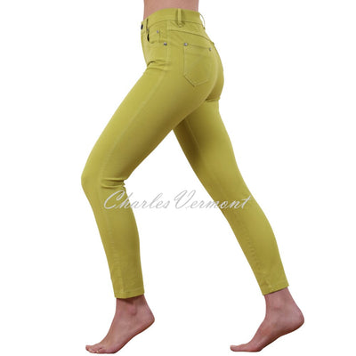 Marble 7/8th Ankle Grazer Slim Leg Jean – Style 2400-227 (Lime)