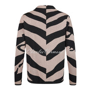 I'cona Abstract Animal Print Sweater With Drawstring Hem - Style 64230-60002-15