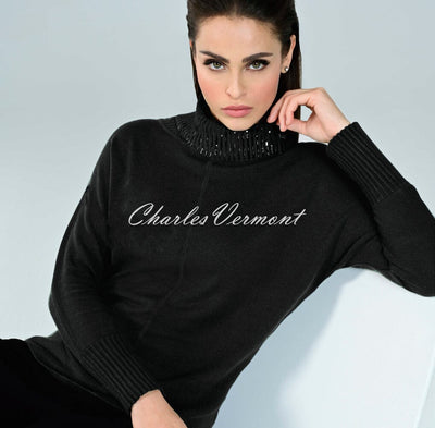 I'cona Sequin Cowl Neck Sweater - Style 64265-60041-90