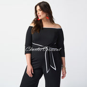 Joseph Ribkoff Off-The-Shoulder Wide-Leg Jumpsuit - Style 241009