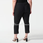 Joseph Ribkoff Lace Detail Trouser - Style 241102 (Black)