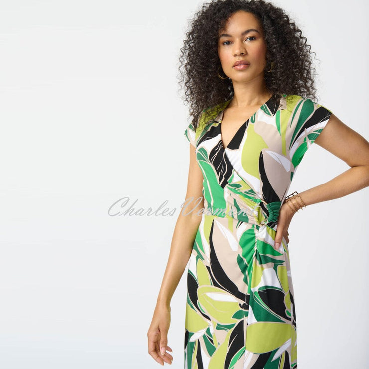 Joseph Ribkoff Tropical Print Dress - Style 241201