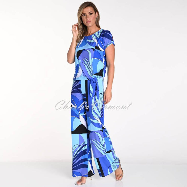 Frank Lyman Printed Wide Leg Trouser - Style 241217