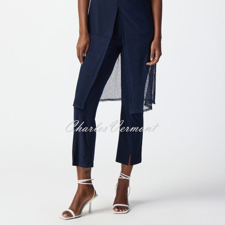 Joseph Ribkoff Trousers With Vertical Front Seam - Style 241249 (Midnight Blue)