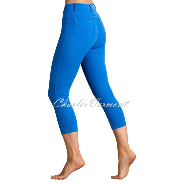 Marble Mid-Calf Cropped Leg Skinny Jean – Style 2412-201 (Deep Blue)