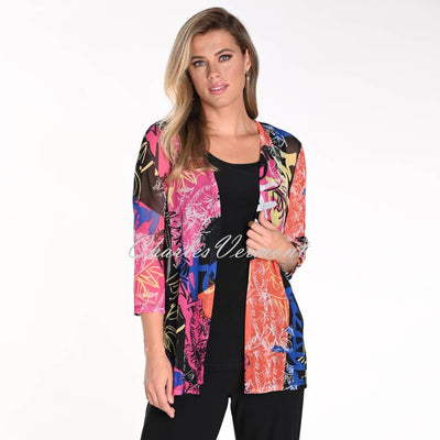 Frank Lyman Lightweight Sheer Two-Way Cover Up Jacket - Style 241460