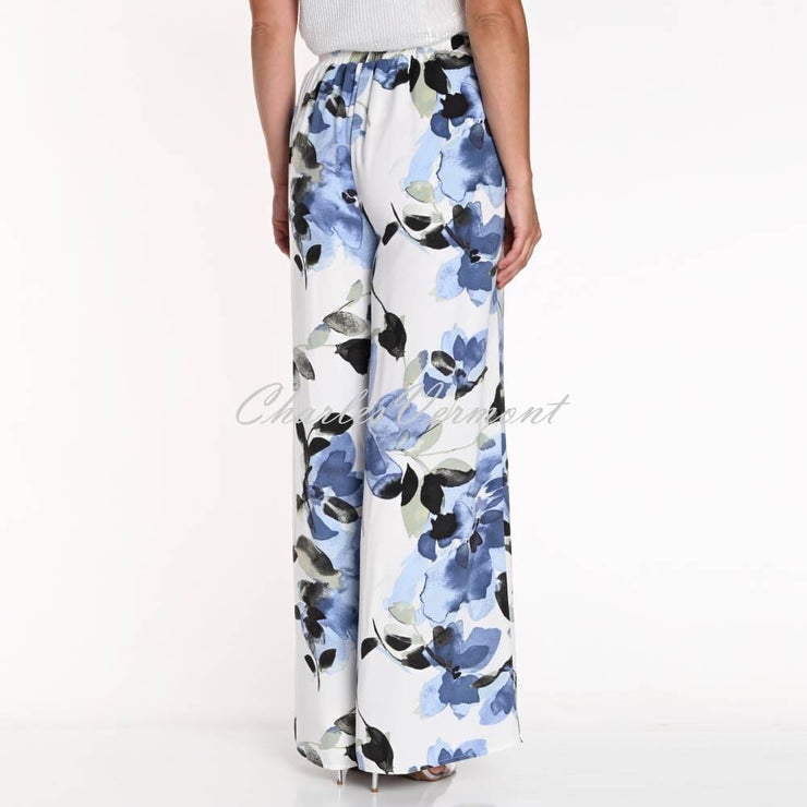 Frank Lyman Floral Print Wide Leg Trouser - Style 241464