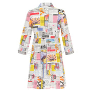 Dolcezza Newspaper Print Tiered Dress - Style 24155