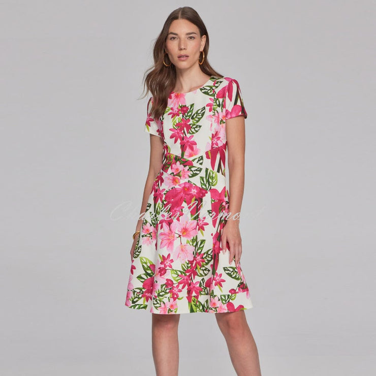 Joseph Ribkoff Floral Print Fit And Flare Dress Style 241789 Charles Vermont