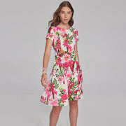 Joseph Ribkoff Floral Print Fit-And-Flare Dress - Style 241789