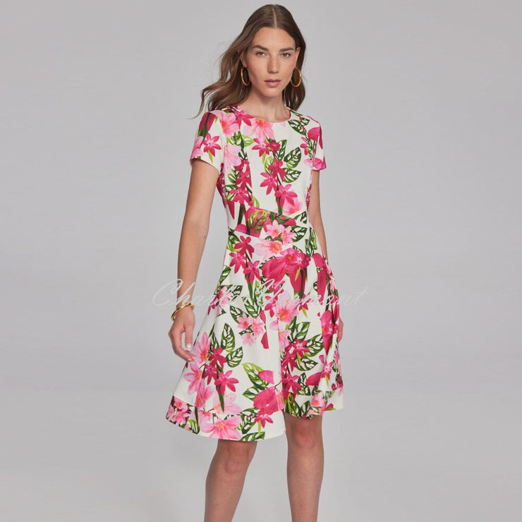 Joseph Ribkoff Floral Print Fit-And-Flare Dress - Style 241789