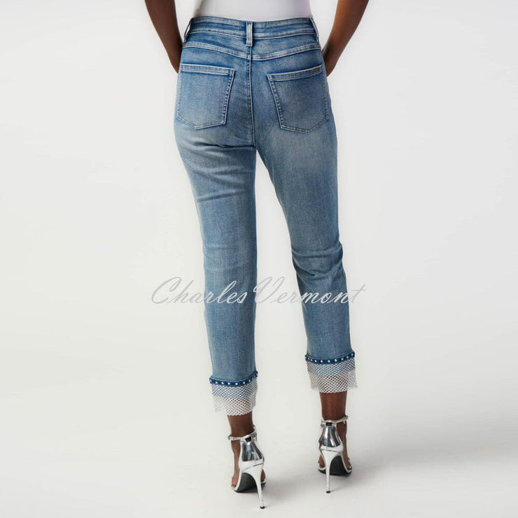 Joseph Ribkoff Embellished Mesh Jean - Style 241929