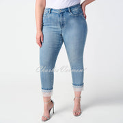 Joseph Ribkoff Embellished Mesh Jean - Style 241929