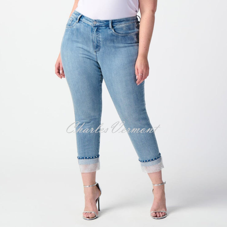 Joseph Ribkoff Embellished Mesh Jean - Style 241929