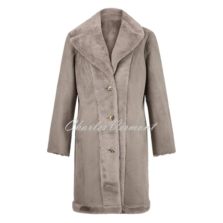 Normann Reversible Faux Fur Coar - Style 2394-230-15 (Light Taupe)