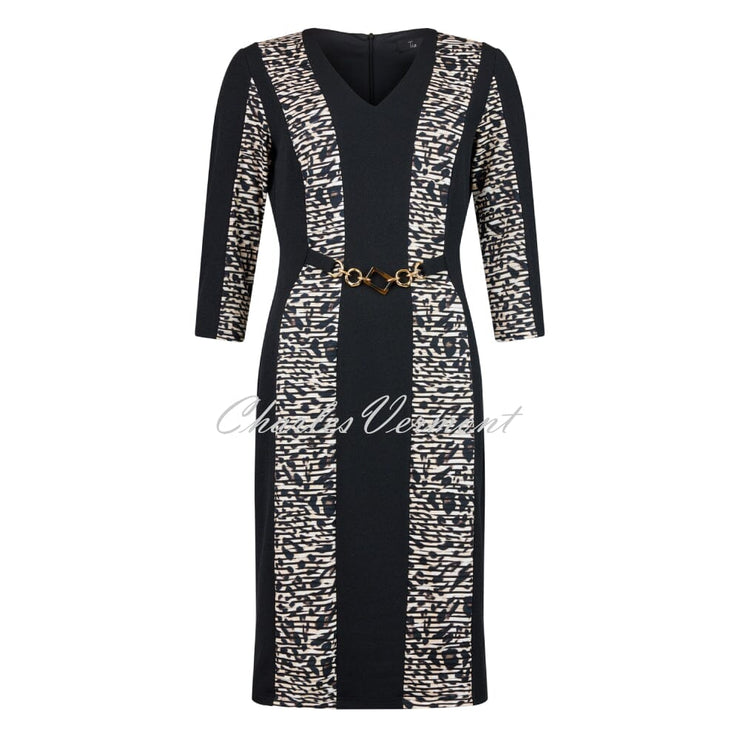 Tia Animal Print V-Neck Dress - Style 78841-7862-90