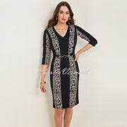 Tia Animal Print V-Neck Dress - Style 78841-7862-90