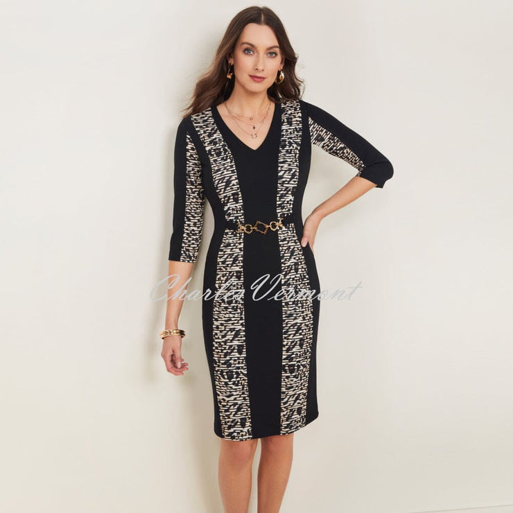 Tia Animal Print V-Neck Dress - Style 78841-7862-90