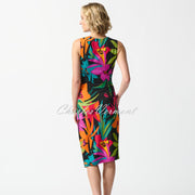 Joseph Ribkoff Tropical Print Wrap Dress - Style 242012