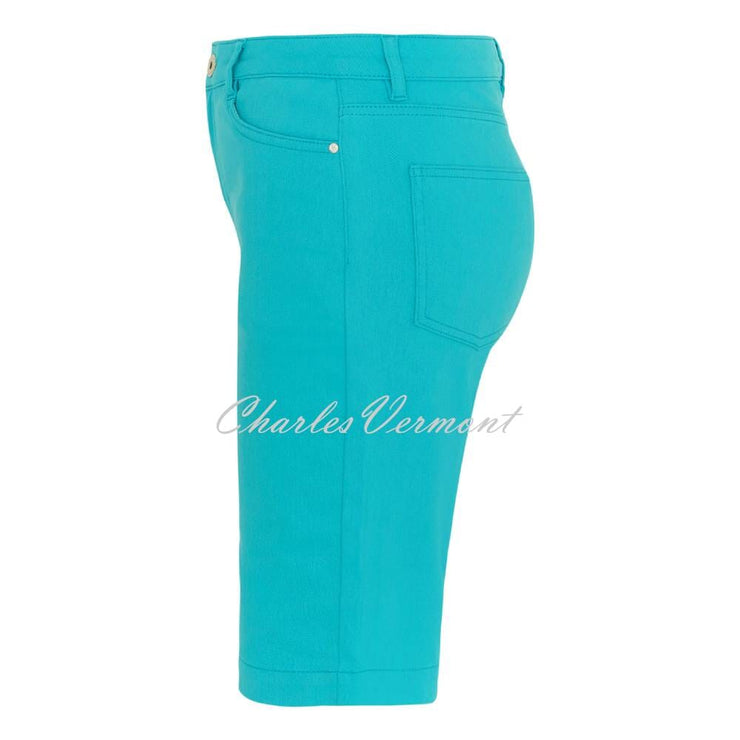 Dolcezza Short With Stud Embellishment - Style 24208 (Aqua)