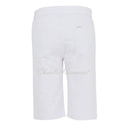 Dolcezza Short With Stud Embellishment - Style 24208 (White Denim)