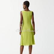 Joseph Ribkoff Asymmetric Sleeveless Dress - Style 242110 (Keylime)