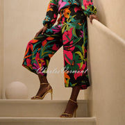 Joseph Ribkoff Tropical Print Culotte Trouser - Style 242211