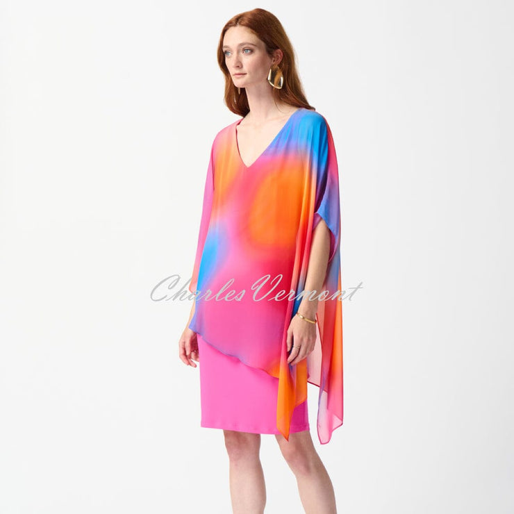 Joseph Ribkoff Chiffon Overlay Dress - Style 242207