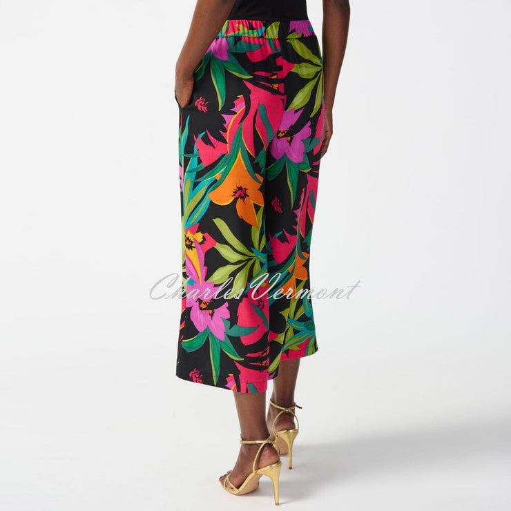 Joseph Ribkoff Tropical Print Culotte Trouser - Style 242211