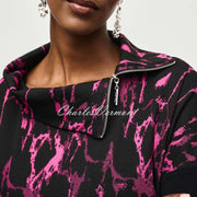 Joseph Ribkoff Jacquard Cowl Neck Tunic Top - Style 243247