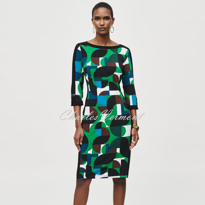 Joseph Ribkoff Geometric Print Dress - Style 243324