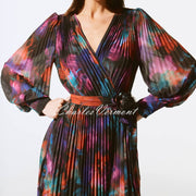 Joseph Ribkoff Abstract Floral Pleated Dress - Style 243770