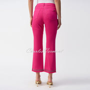 Joseph Ribkoff Cropped Jean With Diamante Frayed Hem - Style 243964 (Geranium)