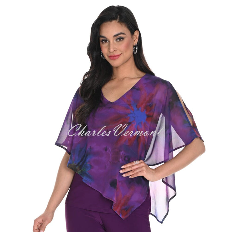 Frank Lyman V-Neck Poncho Top - Style 244108
