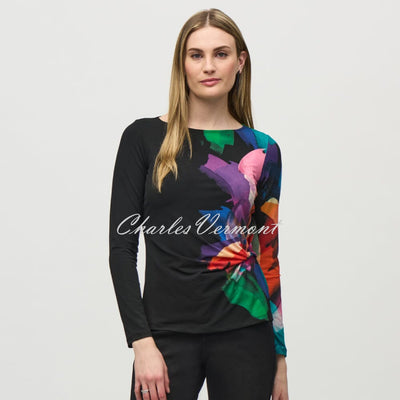 Joseph Ribkoff Abstract Print Top - Style 244073