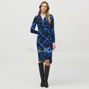 Joseph Ribkoff Abstract Print Wrap Dress - Style 244131