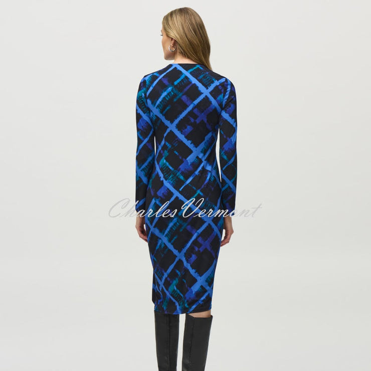 Joseph Ribkoff Abstract Print Wrap Dress - Style 244131