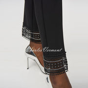 Joseph Ribkoff Trouser With Diamante Embellished Lace Hem - Style 244177