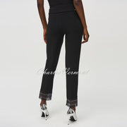 Joseph Ribkoff Trouser With Diamante Embellished Lace Hem - Style 244177