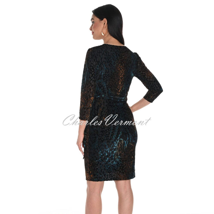 Frank Lyman Velvet Pattern Dress - Style 244279