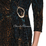 Frank Lyman Velvet Pattern Dress - Style 244279