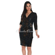 Frank Lyman Velvet Pattern Dress- Style 244279
