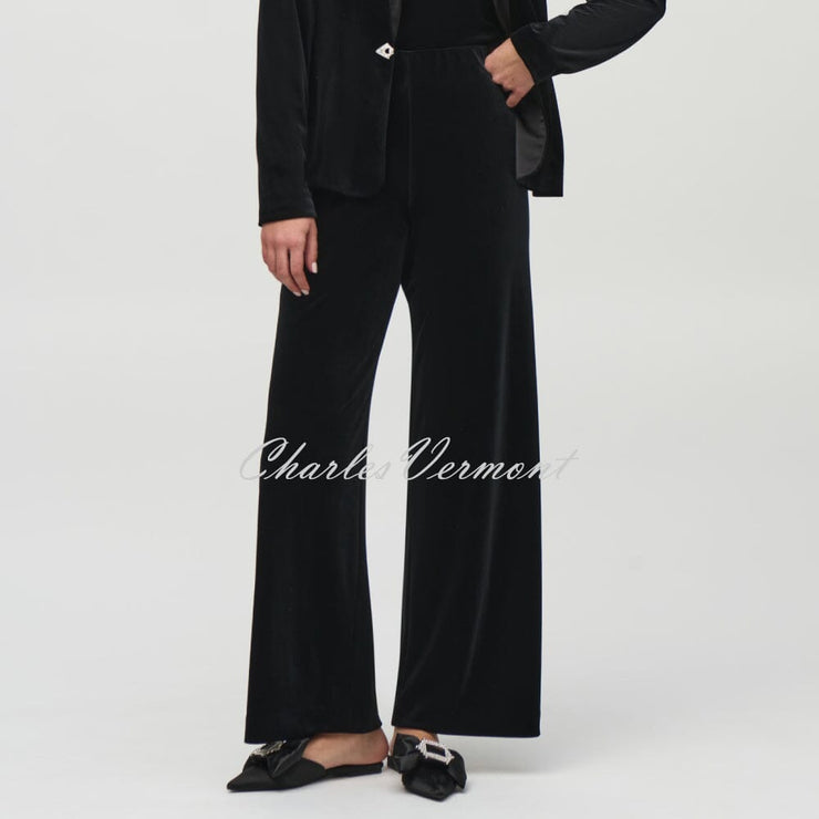 Joseph Ribkoff Velvet Wide-Leg Trouser - Style 244927