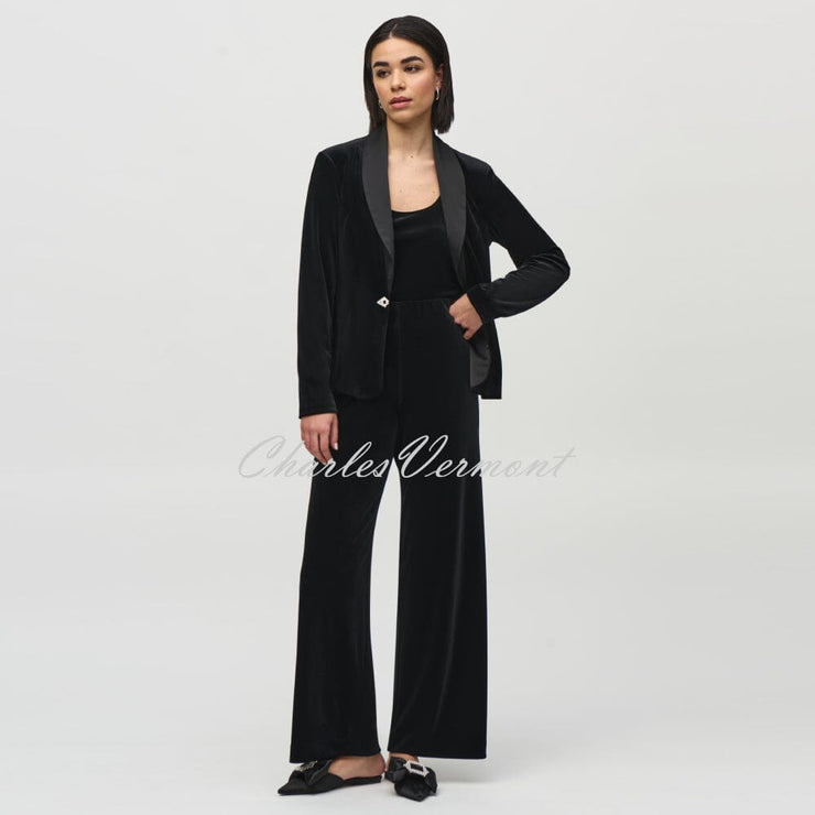 Joseph Ribkoff Velvet Wide-Leg Trouser - Style 244927