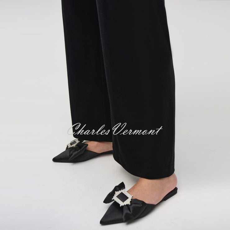 Joseph Ribkoff Velvet Wide-Leg Trouser - Style 244927