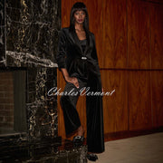 Joseph Ribkoff Velvet Wide-Leg Trouser - Style 244927